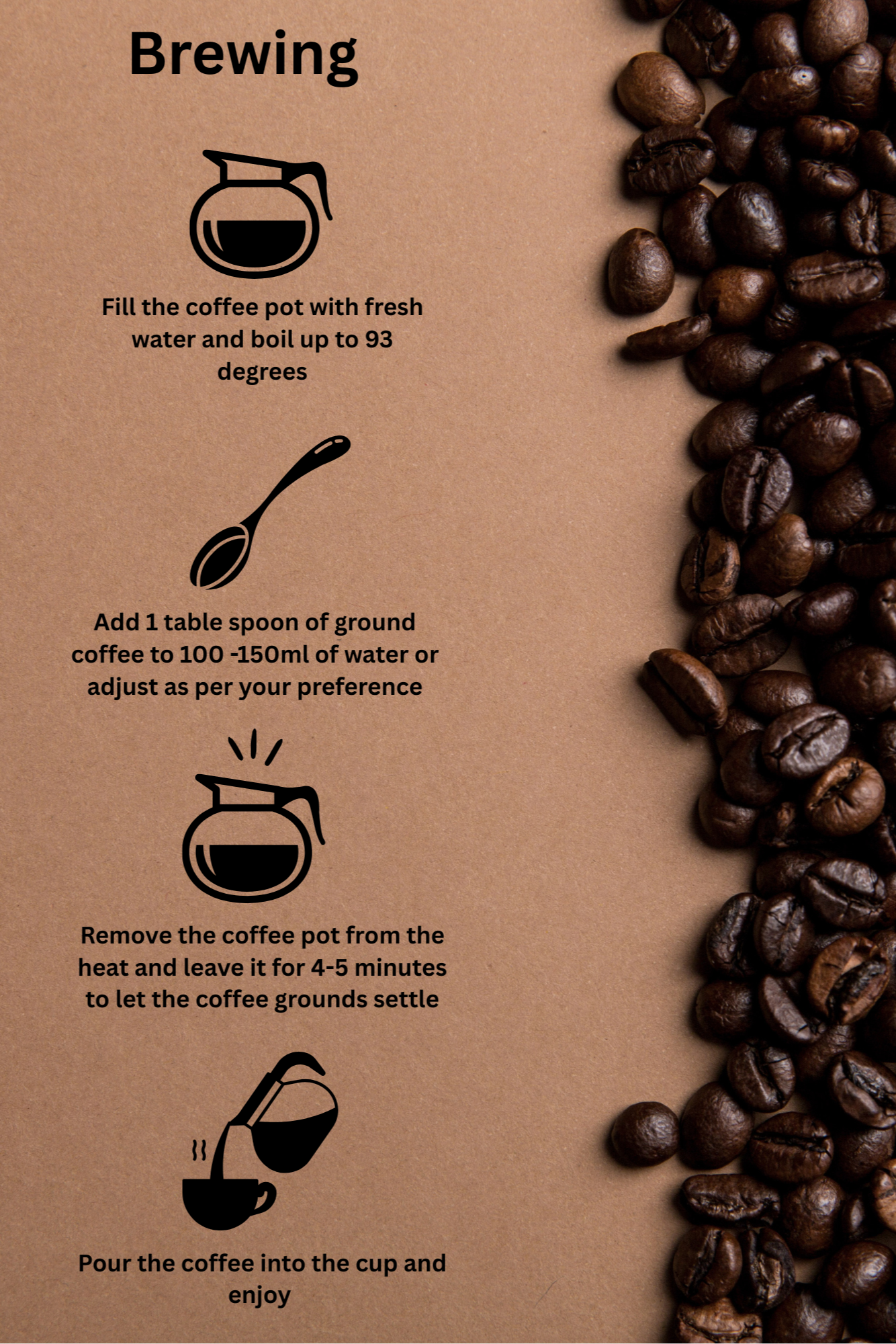 Ethiopian Filter Ground Coffee, 100% Arabica, Speciality Coffee