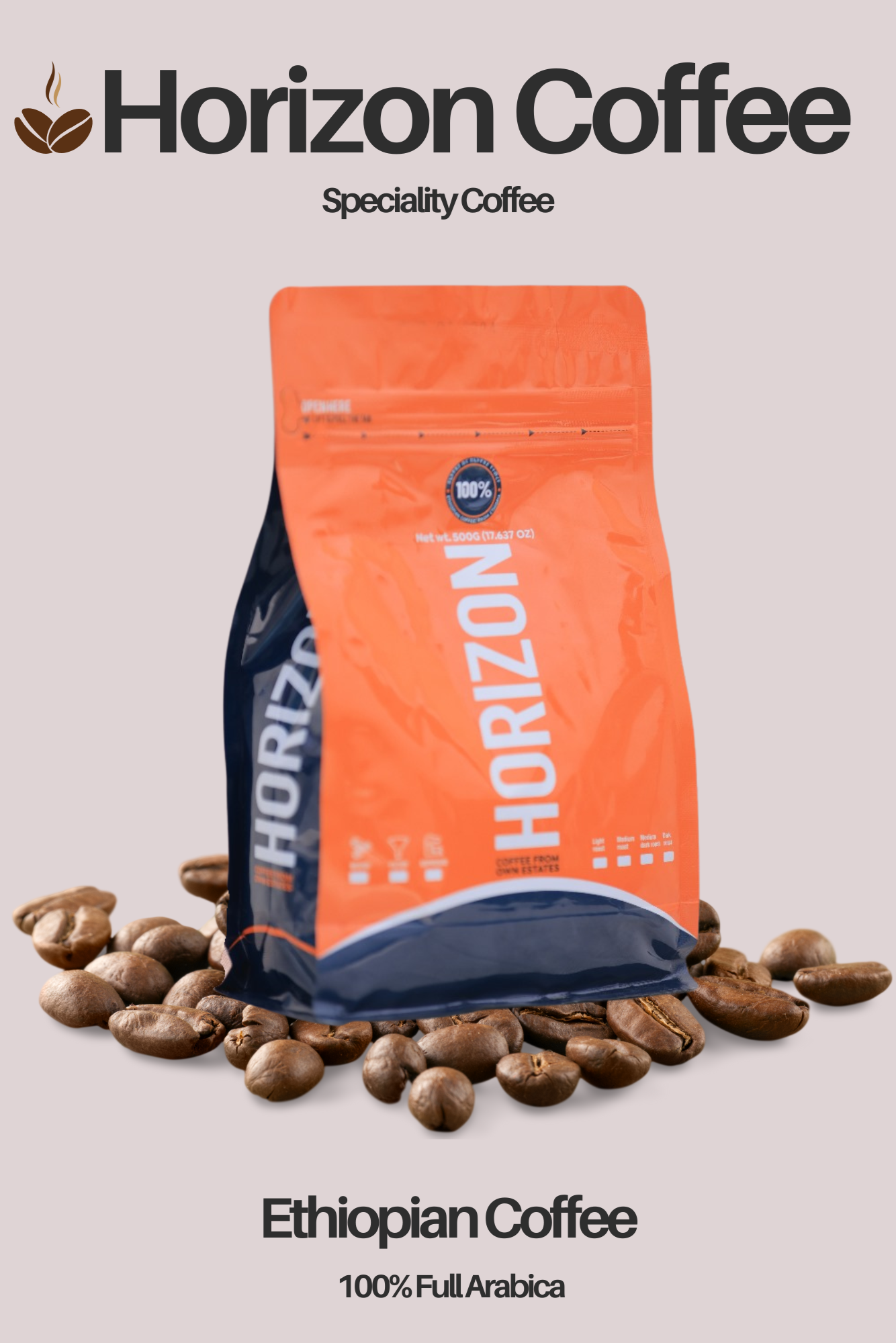 Ethiopian Filter Ground Coffee, 100% Arabica, Speciality Coffee